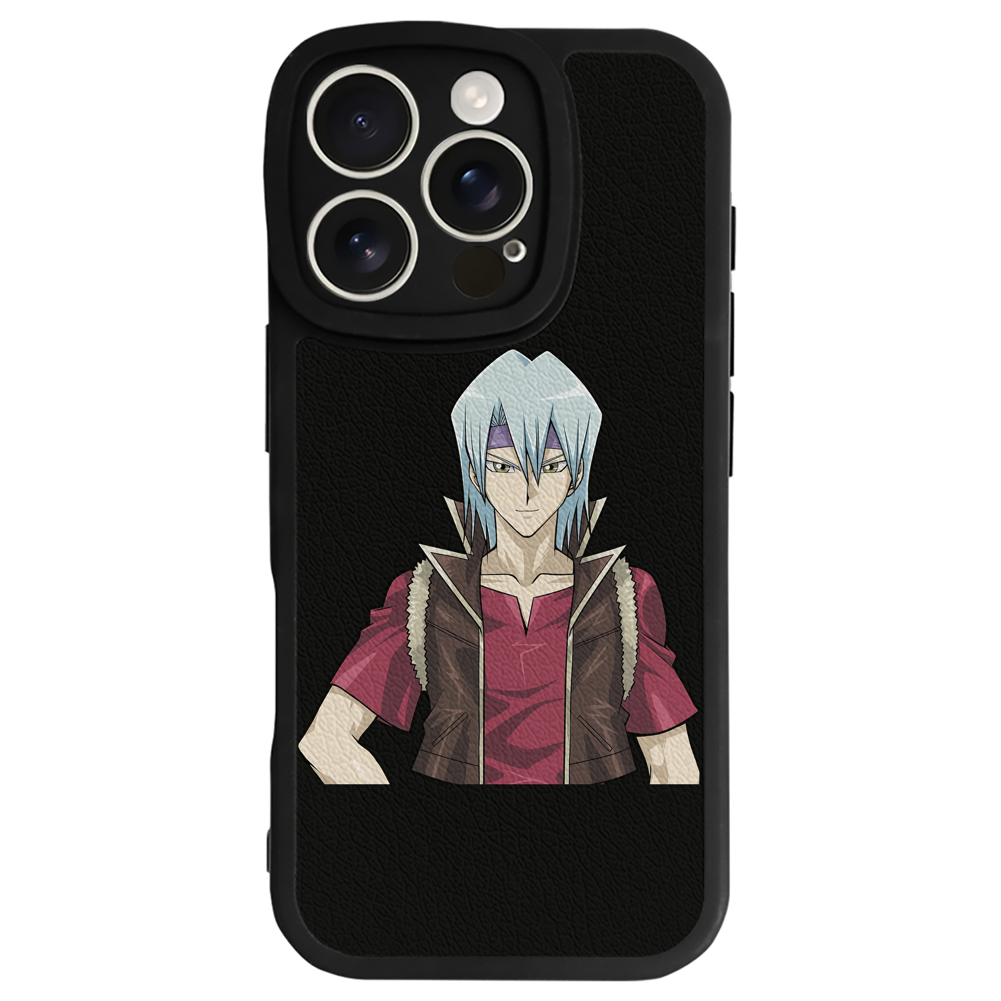 （画像用） 遊☆戯☆王 Yu-Gi-Oh! 【iPhone 16シリーズ対応】シリコンスマホケース（レザー調） 材質：シリコン